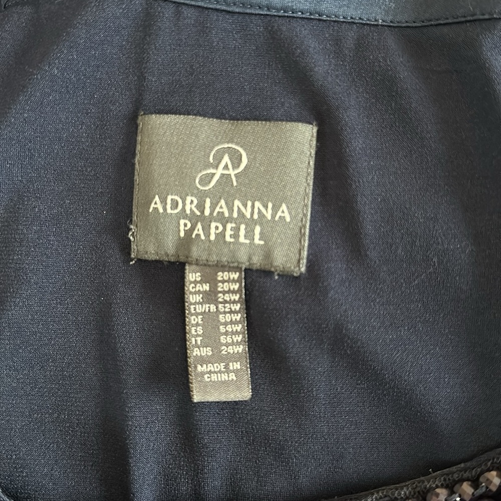 Dress 20w blue Adriana Papell pre owned like new - Picture 5 of 8